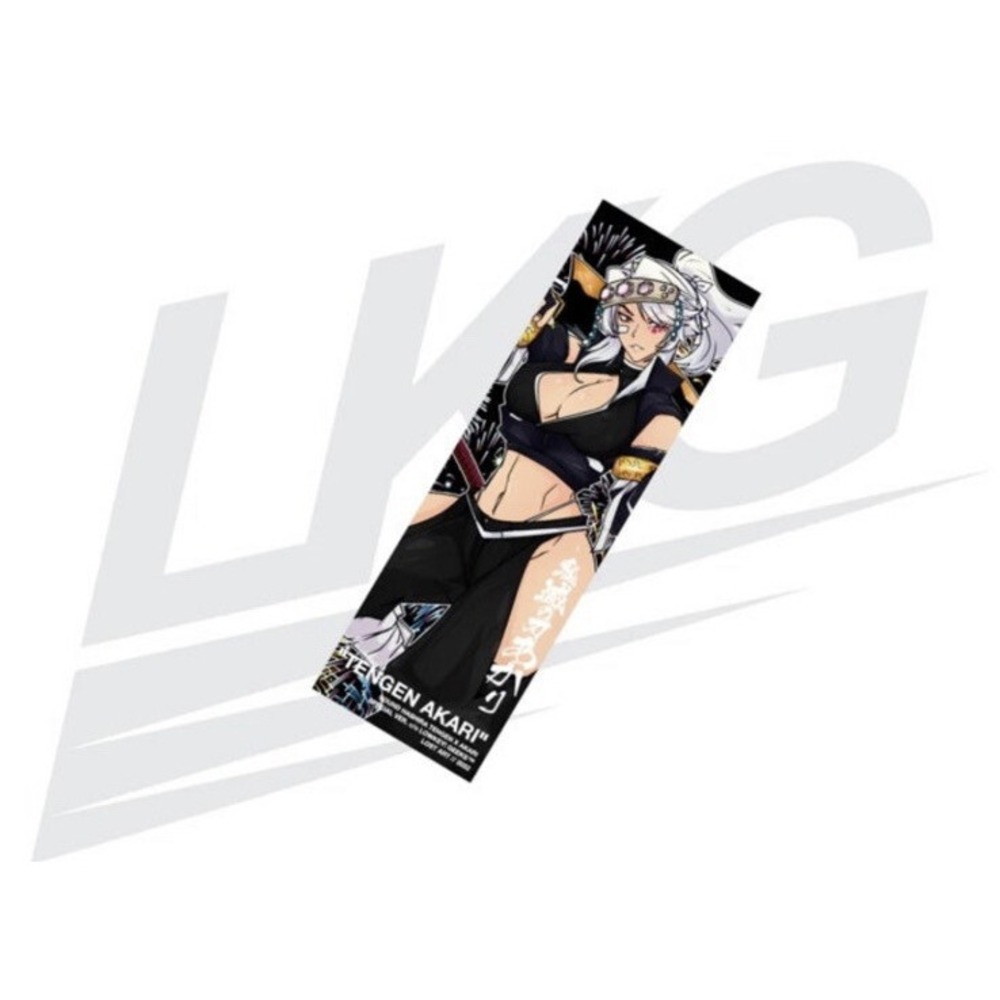 Lowkey Geeks "TENGEN AKARI" Vert Bumper Sticker